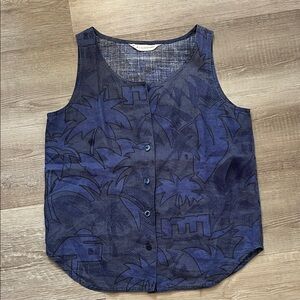 Button down tank top